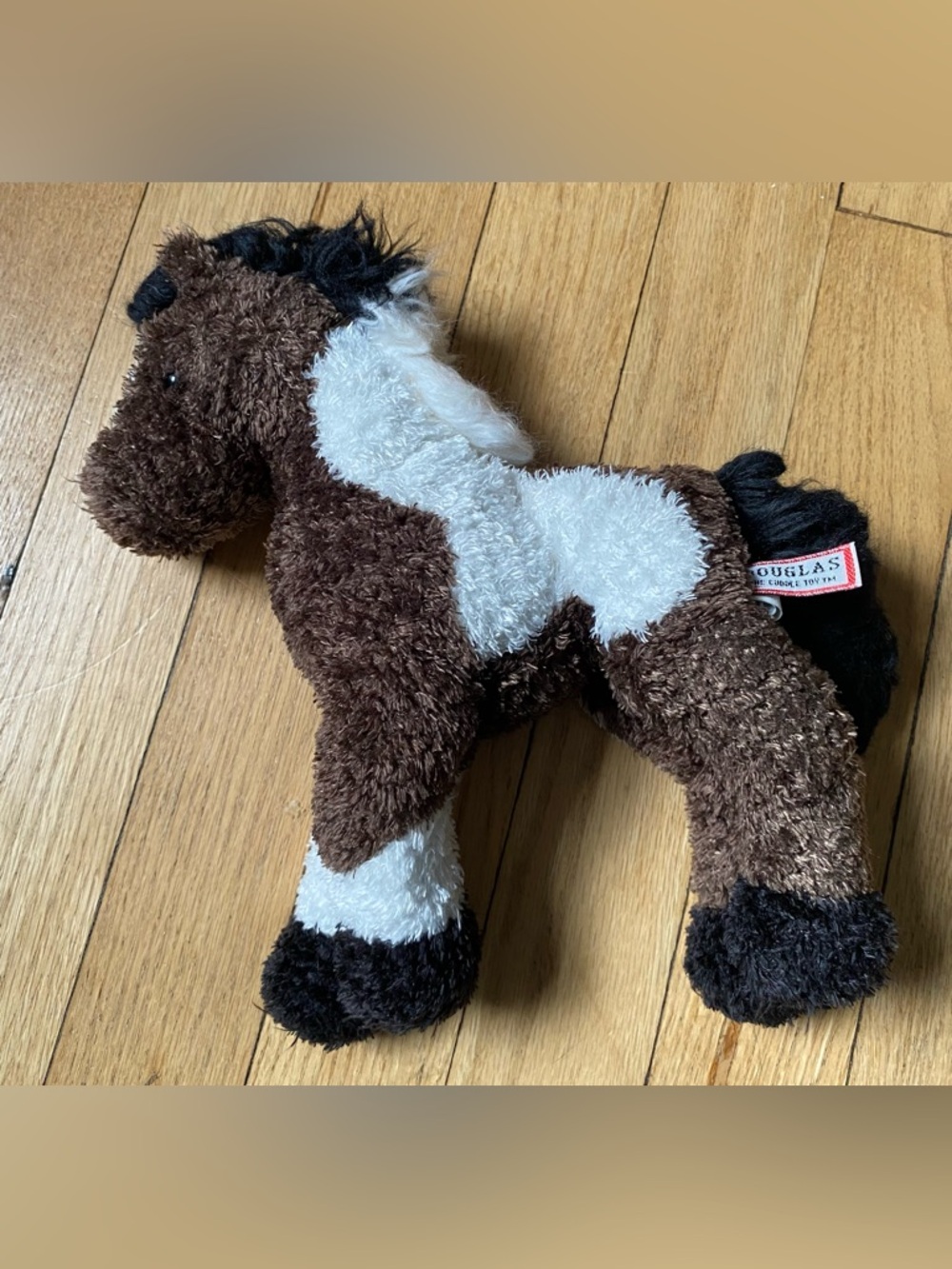 Douglas DURANGO Indian Paint Horse Brown White Black Plush with Tag Cuddle Toy